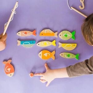 Petit Collage Wood Fishing Around Game​​
